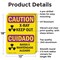 Signmission Radiation & Laser Sign, 18 in H x 12 in W, Aluminum, Rectangle OS-2PACK-CR-A-1218-L-10199 - alternate 2